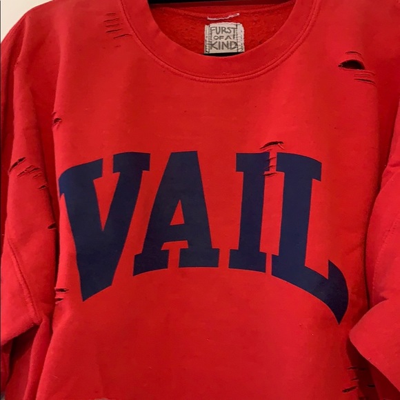 Furst of a Kind vintage cropped sweatshirt - Picture 2 of 4